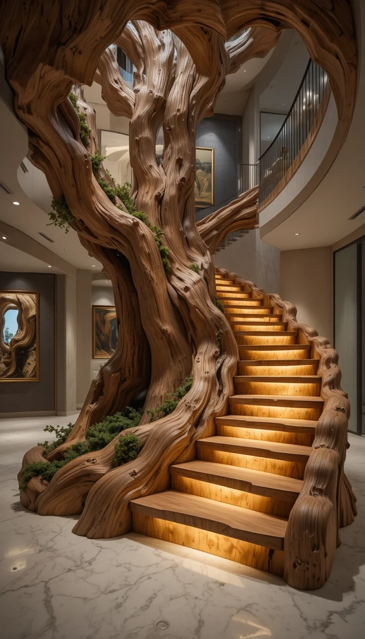 HOME 1 sculptural staircase